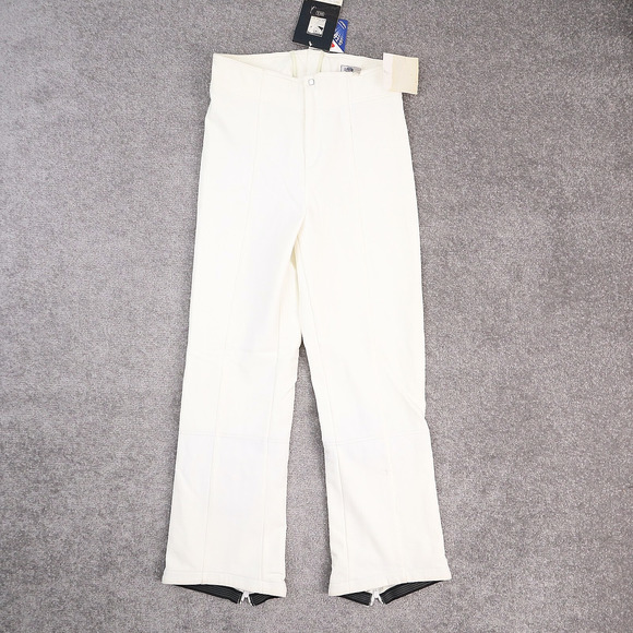 VTG Women's Nils Ski Waterproof Entrant Stretch Size 10 Ivory Snowboarding Pants - Picture 1 of 16